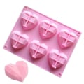 Miniatyrbilde 4 av 5: Hjerteformet Silikonform for Chokolade Dessert Mousse, Bakverk, Isbrikke (2 stk)
