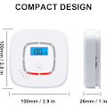 Miniatyrbild 4 av 4: Kolmonoxidvarnare (CO), batteridriven, certifierad, EN