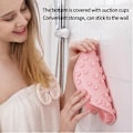 Pikkukuva 3 / 7: Liukumaton silikoninen suihkusuutin jalkojen hankaamiseen ja selän hierontaan, vaaleanpunainen Pink one size