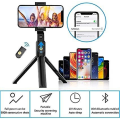 Pikkukuva 5 / 5: Uusi K07 stativ selfie-keppi vaakakuvaus ja pystysuora kuvaus bluetooth selfie-keppi selfie-tarvike matkapuhelinpidike