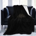 Miniatyrbillede 1 af 5: Ravens Nordisk Mytologi Viking Luksus Shaggy Varmt Fuzzy Fluffy Dekorationsfilt til Sofa Sofa og Seng -w277 50x40in 125x100cm