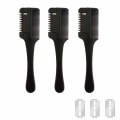 Miniatyrbilde 1 av 5: TG 3 stk hårklippkam med ekstra 10 stk utskiftbare barberblader, hårklippkam for tynt og tykt hår, dobbeltkant barberblad