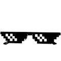 Pikkukuva 1 / 5: Korkealaatuisia hauskoja leluja lapsille, Thug Life Lasit 8 Bit Pixel Deal With IT Aurinkolasit Unisex Aurinkolasit Lelut B