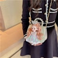 Miniatyrbillede 3 af 4: Sød og trendy messenger taske til børn, fødselsdagsgave Rose