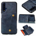 Miniatyrbillede 5 af 5: Beskyttelsesetui med Kortlomme - Huawei Nova 5T Lysebrun