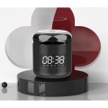 Miniatyrbillede 1 af 5: Trådløs Bluetooth-klokkehøjtaler, mini bærbar udendørs vækkeurshøjtaler (sort)