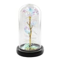 Miniatyrbillede 1 af 5: Galaxy Rose Mors Dag Gave til Mor Unik Kærlighed Mor Gave Farverig Kunstig Forever Blomst Glas Rose LED-lys Mors Dag Roser