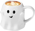 Halloween Spöke Keramik Kaffeemugg, 400ml Söt Spöke Ansiktsdesign White