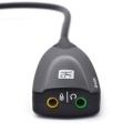 Miniatyrbillede 4 af 5: Eksternt USB lydkort 7.1-kanaler 3D-lydadapter 3,5 mm headset-stik til PC Desktop Notebook Plug and Play