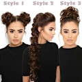 Pikkukuva 2 / 5: TG 80G Hiuspulla Updo Chignon TUMMANRUSKEA