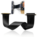 Miniatyrbillede 3 af 5: Gen3.0 PCI-E 16x til 16x Riser Extender PCIe Mining-kabel til ENTHOO Evolv Shift PH-ES217E/XE PK-217E/XE ITX-moderkort 90 grader 20CM