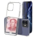 Pikkukuva 1 / 5: TG Suojaava Iskunvaimennuskuori Korttitaskulla - iPhone 12 Mini Läpinäkyvä