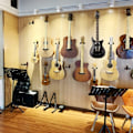 Miniatyrbild 5 av 5: Gitarrväggfäste Hängare 2-pack, svart valnöt väggkrok Hållare Stativ för akustisk elektrisk gitarr bas Ukulele.