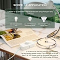 Miniatyrbillede 3 af 5: LED Lysdæmper 3W-100W Dæmperkontakt og Drejedæmper 220-240V med dæmpbar Smart Knap til dæmpbare LED Lamper osv.