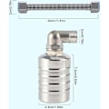 Miniatyrbild 2 av 5: 304 Rostfritt Stål Helautomatisk Flottörventil, Automatisk Vattennivåkontroll för Vattentank, Mini Rostfri Flottörkulventil (Plug)
