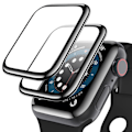 Pikkukuva 5 / 5: TG (3-pakk) Apple Watch Series 7/8 41/45 mm Näytönsuoja 3D Läpinäkyvä 41 mm
