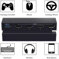 Miniatyrbillede 2 af 4: 5-ports USB-hub til PS4 højhastighedsoplader Controller Splitter Udvidelsesadapter