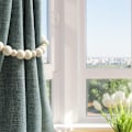 Pikkukuva 5 / 5: Boheemi-tyyliset verhonpidikkeet, verhonauhukset, verhonpidikkeet - seinälle, maalaistaloon, ikkunaan, makuuhuoneeseen, ruokasaliin (puun väri, 2 kpl)