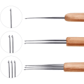 Miniatyrbilde 3 av 5: TG Pack Bambu Dreadlock Kroker 0,75 mm 1 Krok 2 Kroker 3 Dreadlocks Krokar