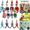 Miniatyrbild 5 av 5: Elf On The Shelf Kläder Pojkar Och Flickor Elfdräkter Elf On The Shelf -HZ9 Grön Pojke Green Boy