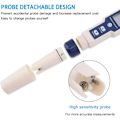 Miniatyrbillede 5 af 5: PH-måler, 5 i 1 PH/TDS/EC/ORP/Temperaturmåler Tester, Vandkvalitetsmonitor Tester til Pools, Hydroponics, Drikkevand, Akvarier