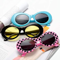 Pikkukuva 5 / 5: Clout Goggles Oval Mod Retro Vintage Aurinkolasit pyöreä lins