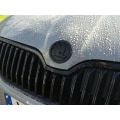Miniatyrbilde 1 av 2: Svart 90mm Emblem Badge 3M selvklebende foran bakre panser bagasjerom for Skoda modeller