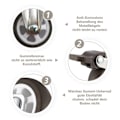 Miniatyrbilde 2 av 5: M8 gjengede stamgummi Robuste svinghjul for håndvogn, arbeidsbord, møbelhjul, 1,5 tommer, gjengedimensjon: 8 mm, lengde 20 mm, 2 stk Wi