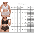 Pikkukuva 3 / 3: Damer Plus Size Seksikäs Rintaliivit ja Alushousut Nukkumisasu Pyjama Alusvaate Setti Punainen 2XL red