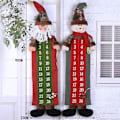 Miniatyrbillede 5 af 5: Sæt juledukke adventskalender genanvendeligt stof Julmand
