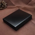 Miniatyrbillede 2 af 4: (Sort) Etui til 20 cigaretter, etui med dobbelt