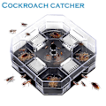 Miniatyrbild 1 av 3: Återanvändbar Kackerlacksfälla Effektiv Mörtfälla Kackerlacksdödare Catcher Box Fysisk Fångst 14cm*14cm*5cm
