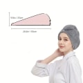 Miniatyrbillede 3 af 5: TG 3. mjuk cap, enkel mikrofiber hårhåndklæde til badeværelset