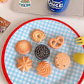 Pikkukuva 3 / 5: TG Cookies Hårneula Simulaatio Hiukset Cool Biscuit Sivuklipsu Pääkoriste Oreo