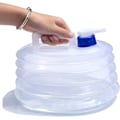 Pikkukuva 1 / 2: 2-pakkauksessa - 5L Kasaan Taittuva Vesiastia Hanalla - Vesiastia Läpinäkyvä Transparent 2-Pack