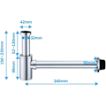 Miniatyrbilde 2 av 5: Vaskfelle 1-1/4\"x32mm Universal Høydejusterbar Felleslange Lukt