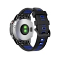 Miniatyrbillede 4 af 5: Silikonarmbånd 22mm Blå & Sort til Garmin Fenix ​​5/5 Pro/6/6 Pro Blå, Sort