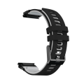 Miniatyrbillede 1 af 5: Silikonarmbånd Sort & Grå til Garmin Fenix ​​5X/6X Sort, Grå