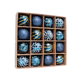 Miniatyrbillede 5 af 7: Julepyntkugle 6CM/16STK elektrobelagt plastik malet specielformet julekuglesæt juletræspendant 6CM/16PCS