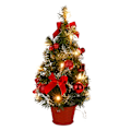 Miniatyrbilde 2 av 2: 40 cm kunstig bordtre, mini juletre med LED-lysdekorasjon til julaften