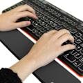 Miniatyrbillede 4 af 5: TG Komfortabelt Håndledsstøtte til Tastatur - Sort Sort