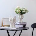 Miniatyrbillede 3 af 5: Keramisk Vase Hoved, Kreativt Menneskeansigt Blomsterpotte Menneskeansigt Form Blomsterpotte Græsk Statue Vase Hoveder til Sukkulenter