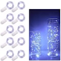 Miniatyrbillede 1 af 5: 10 stk LED-Fejljus 1m 10 LED'er Kobbertråd Batteri