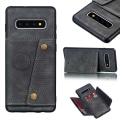 Pikkukuva 5 / 5: TG Samsung Galaxy S10 - RETRO Älykäs Kotelo Korttitaskuilla Punainen