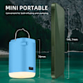 Miniatyrbilde 3 av 5: Mini Elektrisk Luftpumpe for Oppblåsbare Gjenstander 4 i 1 Bærbar Camping Luftpumpe med Innebygd Lys Powerbank Rask Inflasjon og Deflasjon Liten Pumpe, DUBUNS