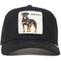 Miniatyrbillede 1 af 2: Sort Panter Mesh Cap til Voksne Sommer Baseball Cap Trucker Cap BLACK BADBOY