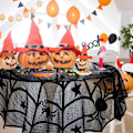 Pikkukuva 4 / 4: Halloween-koristeet, Halloween pyöreä pitsi pöytäliina, Suorakulmainen