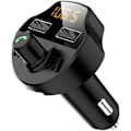 Miniatyrbillede 1 af 5: Bluetooth FM-transmitter (sort), trådløs bilradioadapter bil k