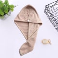 Miniatyrbilde 4 av 5: TG [3-pakning] - Myk mikrofiber hårhåndkle for vått hår - Khaki