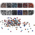 Pikkukuva 1 / 3: 2160 kpl Strass-kiviä Kristalli Strass Silitys-Hotfix Strass Koristelu Käsitöihin Vaatteet Kengät Laukut Kynnet DIY 12 Väriä